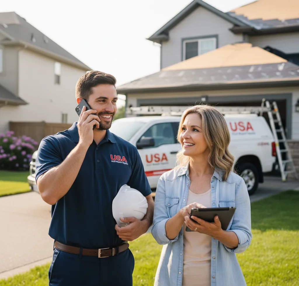 USA Roof Repair Experts customer support in Clark